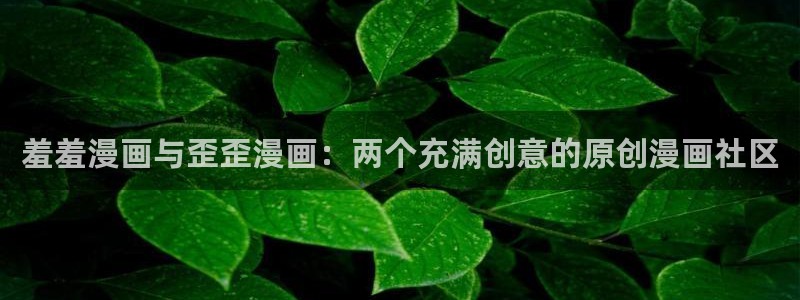 虫虫漫画：羞羞漫画与歪歪漫画：两个充满创意的原创漫画社区
